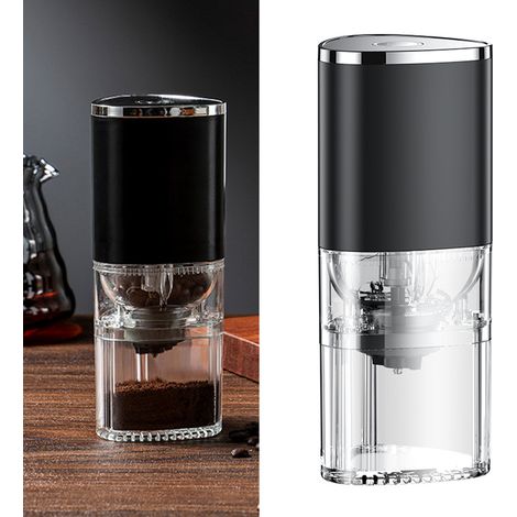 Moulin à café électrique transportable automatique 13W 155ml broyeur grains café rechargeable saveur rehaussée pour maison extérieur voyage (1/4)