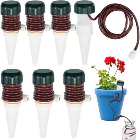 8 PCS Distributeurs d'Eau pour Plantes, Irrigation Goutte a Goutte Bouteille, Arrosage Automatique Interieur, Arroseur Automatique Plante, Arrosage Plante Vacances pour Jardin Maison (1/5)