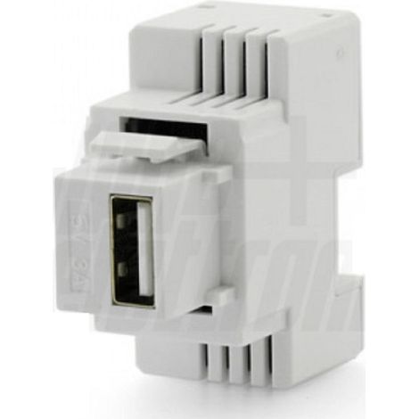 Alpha elettronica caricatore keystone usb 5v 3a - bianco  15w incasso (1/3)
