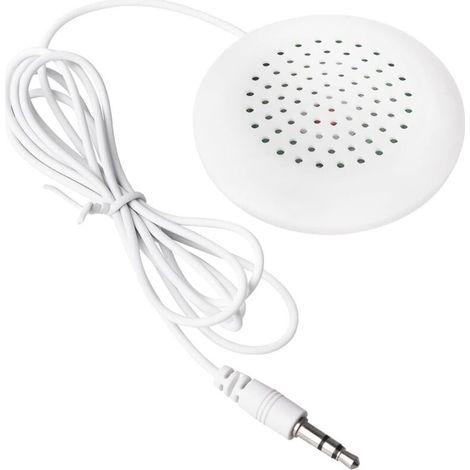 Haut-parleurs d'oreiller, haut-parleurs d'oreiller doux, haut-parleurs d'hypnose personnels portables, haut-parleurs stéréo, téléphones portables avec prise 3.5mm (1/5)