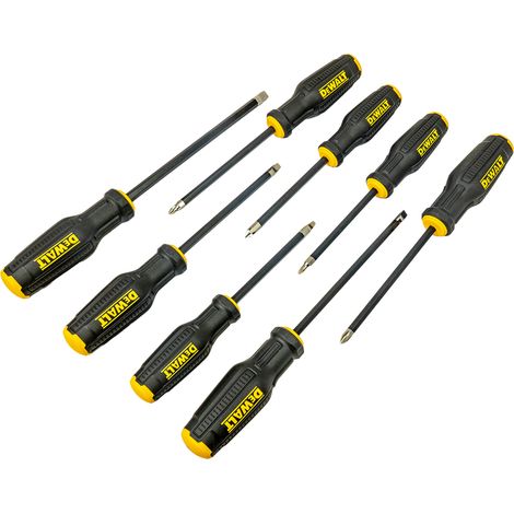 DEWALT Universal Schraubendreher-Set 8teilig Schlitz, PH, PZ