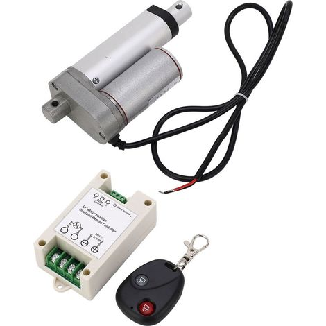 Actionneur linéaire électrique blanc, course de 50mm, moteur en alliage d'aluminium IP65 750N 24V pour contrôleur de chaise de Massage, Kit de télécommande (1/5)