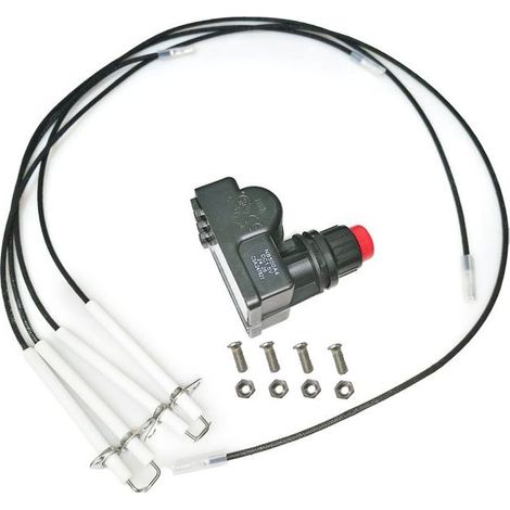 Kit allumeur à impulsion 4 sorties pour plancha Blackstone 36 pouces, 4 électrodes céramiques avec vis et écrous de fixation (1/5)