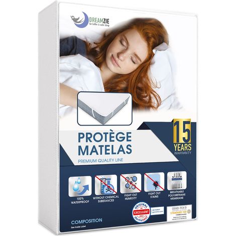 Protege Matelas 90x200 - Alèse Imperméable - Coton (1/5)
