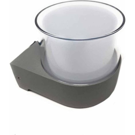 Applique a led da parete 7 watt per esterno ip65 lampada da muro moderna grigio luce 4000K (1/5)
