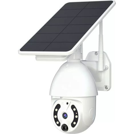 Telecamera Videosorveglianza Pannello Solare WIFI Sicurezza per Esterno 6 LED (1/5)