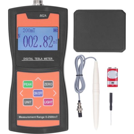 Testeur numérique de champ magnétique portable, mesureur de Gauss haute précision pour aimants permanents, détecteur de force de surface, outil de mesure professionnel. (1/5)