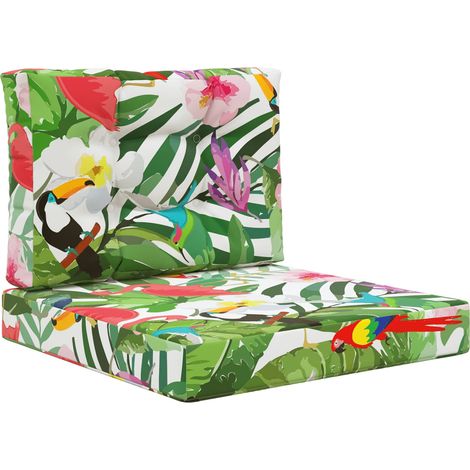 Outdoor Sofa Cushion 2 pcs Colourful Polyester vidaXL