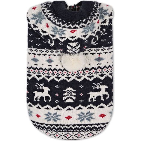 Abbigliamento per cuccioli per l'autunno/inverno. Felpa con cappuccio super morbida e calda. Simpatica felpa con cappuccio a forma di renna in peluche con stampa a cartoni animati. (1/5)