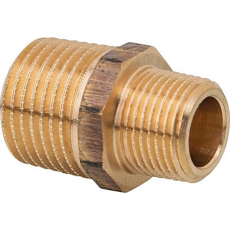 Raccord de réduction Viega avec écrou à six pans, AG, 1/2" x 3/8" (1/2)