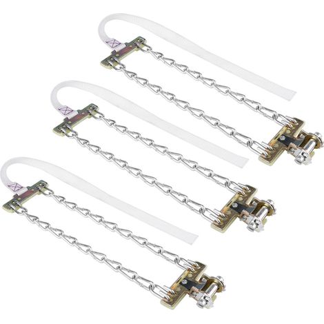 3pcs Chaîne à Neige Antidérapante 205-225mm Pneu Hiver Bande de Sécurité Voiture SUV Camion (1/5)