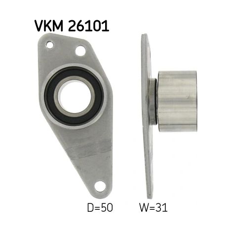 Poulie renvoi/transmission, courroie crantée SKF VKM 26101 MITSUBISHI 30621261