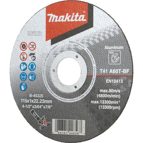 Makita  disco  de  corte  115x1  mm  Alu  -  B-45325 (1/2)