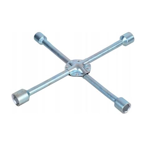 Verstärkter 4-armiger Kreuzschlüssel 16x17x19x22x23 mm CrV-Stahl 120057