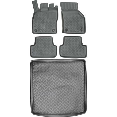 Set di tappetini per auto e tappetino per bagagliaio per Volkswagen Golf VII Kombi dal 2012 al 2020. (1/5)