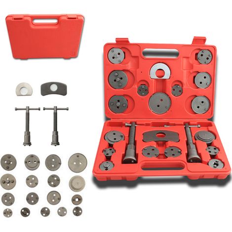 Jiubiaz Juego Herramientas con Sistema Neumatico y Trinquete para Coches Ford BMW Audi VW para Reposicionar Pistones 22 Piezas