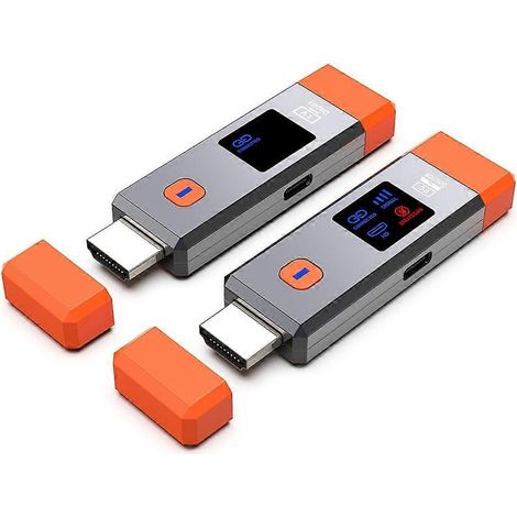 Émetteur/récepteur vidéo sans fil compatible HDMI avec adaptateur TV, compatible avec la connexion PC, moniteur et projecteur (1/5)
