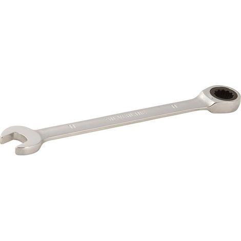 CLÉ MIXTE À CLIQUET À TÊTE DROITE 11 MM SILVERLINE 282546