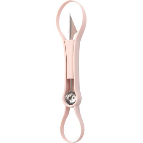 HEMOTON Cuillère à Melon Facile Multifonction en Acier Inoxydable Rose (1/5)