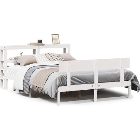 Maison Exclusive - Letto senza Materasso Bianco 120x200 cm Legno Massello di Pino