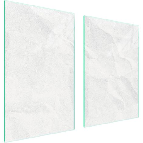 GLASSCHUTZPLATTE FÜR KÜCHE 65x52 WEISS