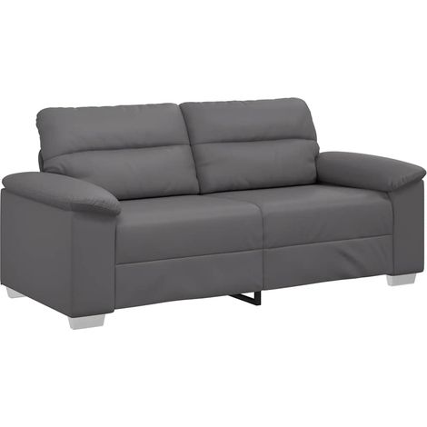 2-Sitzer-Sofa Grau 180x81x84 cm Kunstleder vidaXL (1/5)