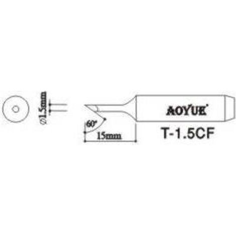AOYUE T1,5CF Repuesto punta soldador (1/2)