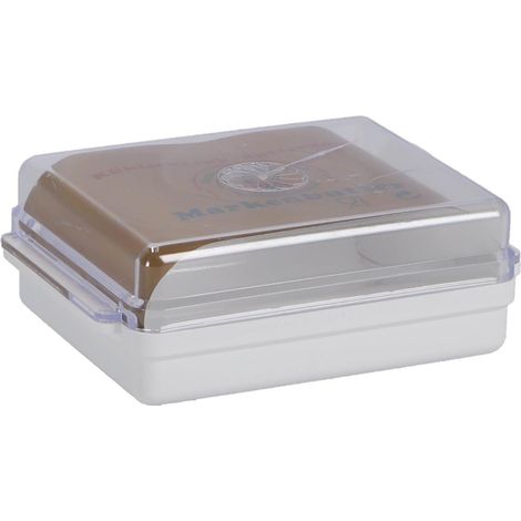 Beurrier de Réfrigérateur, Plastique, Traditionell, Blanc/Transparent, 20882241 (1/2)