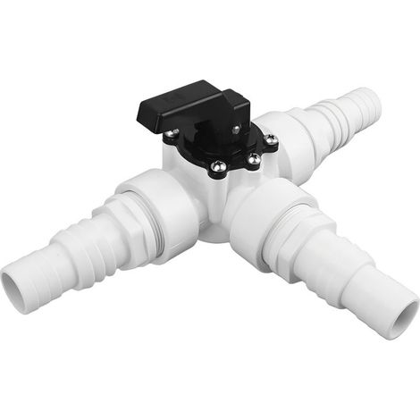 Vanne de dérivation pour piscine, Vanne de dérivation 3 voies, vanne de dérivation de piscine, filetage femelle 1, 5 pouce, vanne de remplacement 3 voies pour piscine de jardin (1/4)
