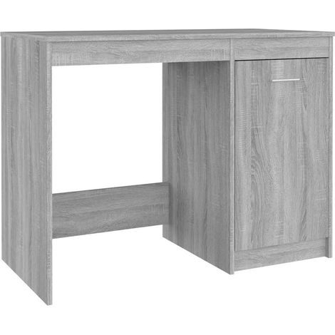 Maison Exclusive - Schreibtisch Grau Sonoma 100x50x76 cm Holzwerk (1/5)