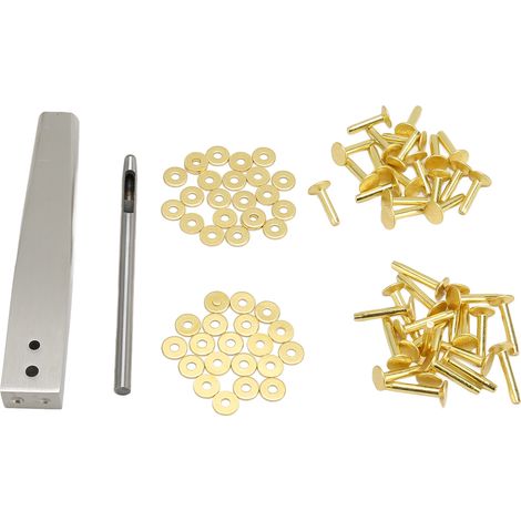 Kit de Rivets en Cuivre Antirouille avec Outils pour Sacs, Ceintures et Accessoires en Cuir DIY (1/5)