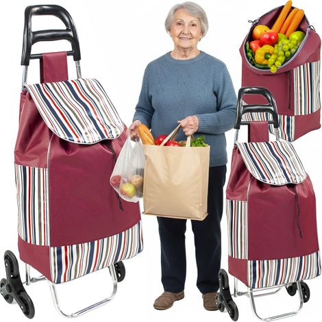 Borsa della spesa, carrello della spesa, con ruote, pieghevole, resistente, solido, impermeabile (1/5)