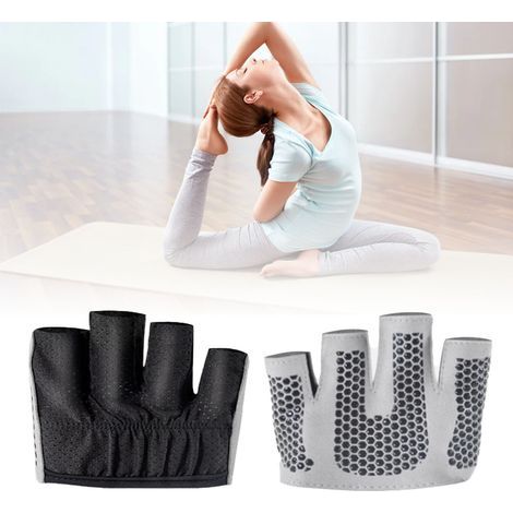 Gants Fitness Femme Antidérapants pour Yoga et Pilates, Manche Mi-longue Confortable (1/5)