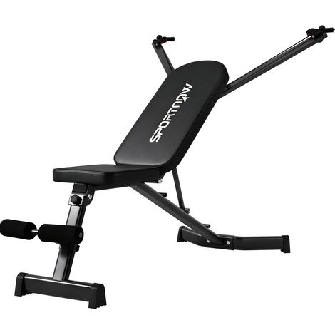 Banco de pesas plegable con extensor de piernas, respaldo 3 posiciones, 300 kg HOMVRA (1/5)