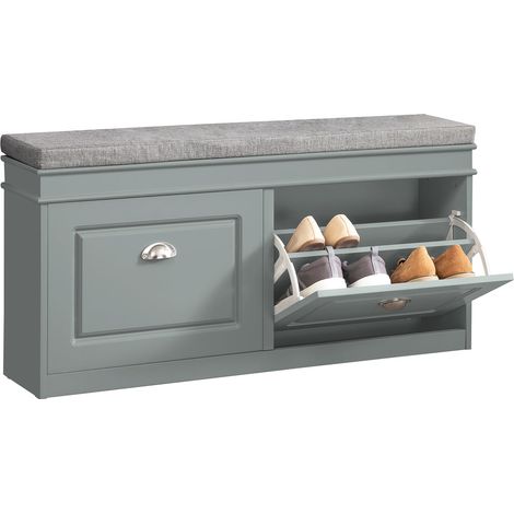 Scarpiera salvaspazio Slim Mobili per Scarpe Serie Scarpiere 104x24x52cm SoBuy Grigio FSR64-HG