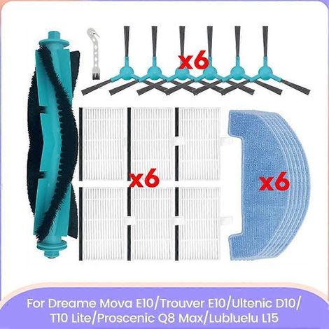 Pièces de rechange pour aspirateurs Dreame Mova E10/Trouver E10, Proscenic Q8 Max, Ultenic D10/T10 Lite et Lubluelu L15 (1/5)