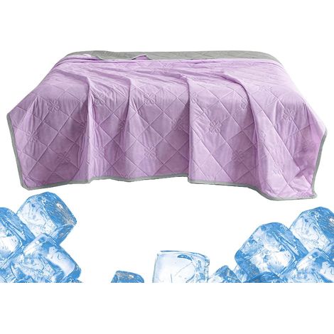 Couette rafraîchissante Respirante, Double Face, Jeté De Lit, Couette Couverture Froide Pour En Été , Adultes, Camping, , Maison, Appartement, Dortoir, Été, (1/5)