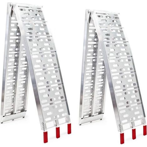 Paire Rampe de chargement moto pliable 340 kg 228 cm de long (1/5)