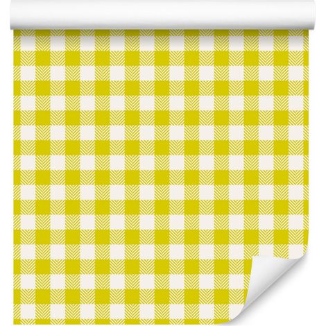Tapetenstoffmuster Creme und Gelb, feine Details 50 x 1000 cm (1/5)
