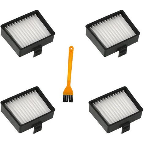 4 pièces Filtres plissé plat For Ryobi P712 P713 P714K aspirateur manuel,avec brosse de nettoyage (1/5)