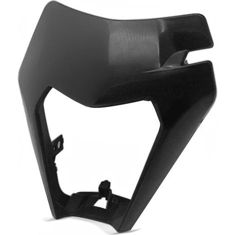 Placca faro per KTM EXC / EXC-F Enduro 2017-2021 Xdure PQ4 nera