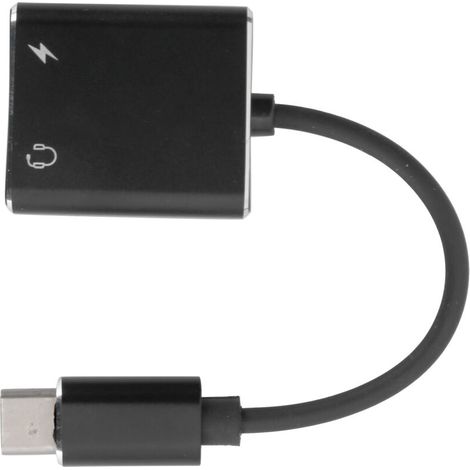 Câble USB-C vers Jack 3.5 mm avec Charge Rapide et Adaptateur Audio (1/5)