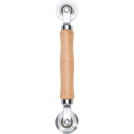 Outil à rouleau pour tamis avec manche en bois, double roue en acier au carbone, réparation pour usage domestique et commercial (1/5)