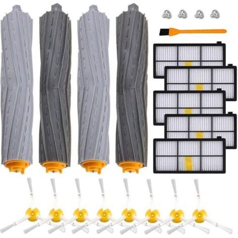 iRobot Accessoires pour 960 980 895 880 870 871 etc, Kit de Pièces de Rechange Brosse 800/900 Séries pour Aspirateur iRobot Roomba de (5+8+4) Ultra-Faible Prix (1/4)