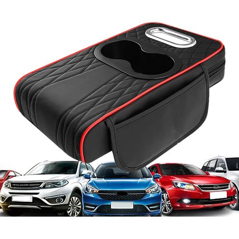 Coussin de console centrale de voiture, coussin de repos du coude du repose-pieds de voiture Tapis de renfort de console centrale automobile multifonctionnel Coussin (1/5)