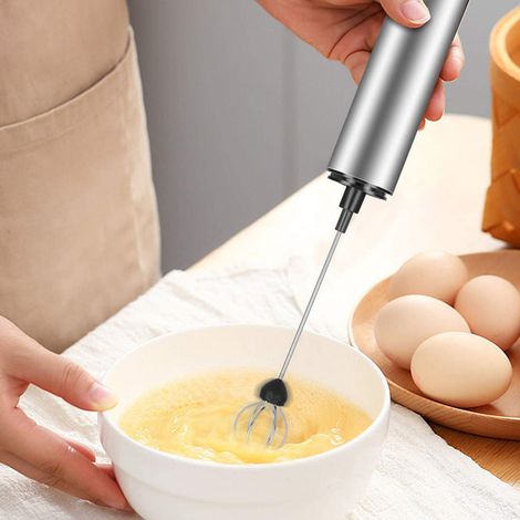 Batteur à œufs électrique portatif multifonctionnel 3 en 1, batteur à café, fouet à crème, mousseur à lait, rechargeable par USB (1/5)