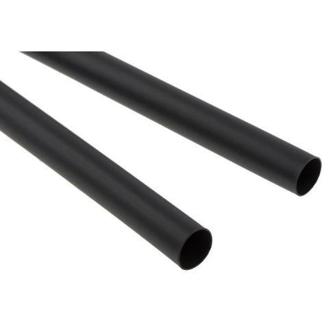 Gaine thermorétractable PLF100 - Longueur : 1 m - Diamètre avant rétreint : 6,4 mm - Coloris : noir - Conditionnement : 1 - KLAUKE (1/2)
