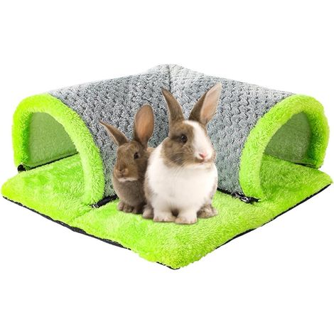 Tube pour Petits Animaux, lit Tunnel pour Hamster Lit Tunnel pour Lapin Tunnel lavable pour petits animaux, cachés pour Chinchilla, furet, écureuil (1/5)