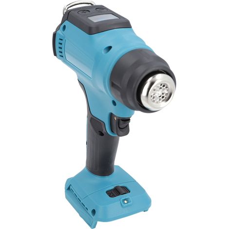 Pistolet à air chaud sans fil rechargeable, affichage numérique, chauffe rapide, température réglable, 3 buses incluses (1/5)