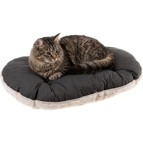 1 - Coussin pour Chien - Tapis pour Chat - Lavable en Machine avec Rembourrage Doux - Pour Niche et Voiture - Beige - 55x36cm (1/5)